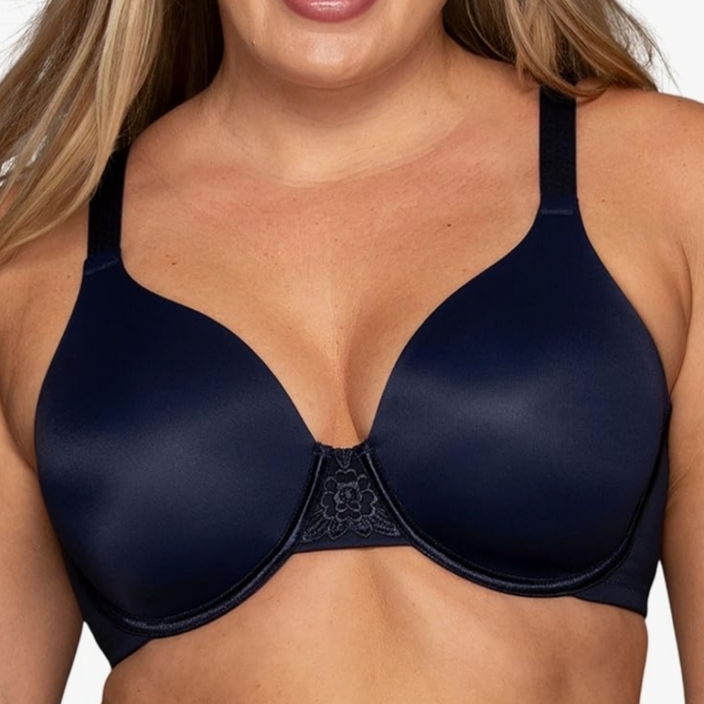 New! Vanity Fair 42DD Navy Blue Full Figure Bra